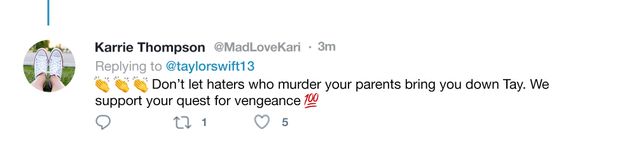 Illustration for article titled Feud Heats Up: Taylor Swift Wrote An Epic Twitter Thread Ripping Into The Ninja Who Killed Her Parents